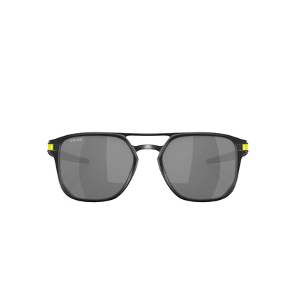 Oakley Latch Alpha Metal Black/Yellow Frame Prizm Black Grey Sunglass - InstaSport
