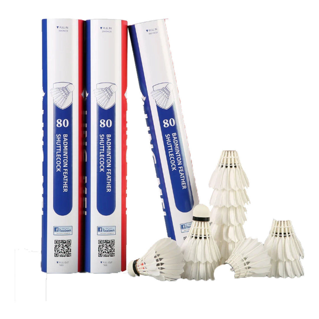 Ling Mei 80 Feather Shuttlecock (Pack of 5)