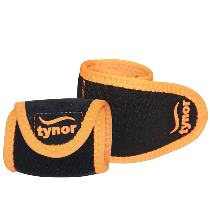 Tynor Wrist Support With Thumb Loop Neo - Black & Orange (Pack of 2)