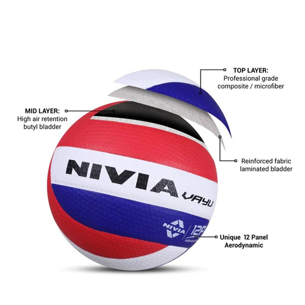 Nivia Vayu Volleyball (Multi Colour) - InstaSport