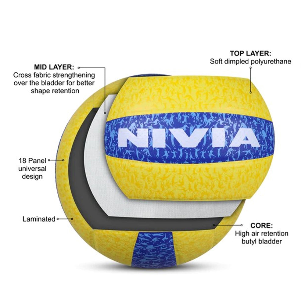 Nivia G -2020 Volleyball (Multi Colour) - InstaSport