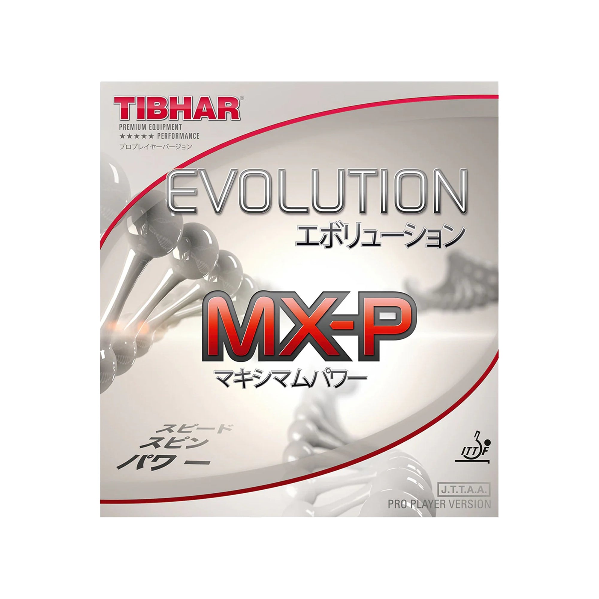Tibhar Evolution MX-P Table Tennis Racquet  Rubber - Red
