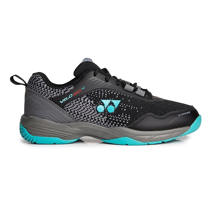 Yonex Velo 100 i Badminton Shoes  Black and Vivid Sky - InstaSport