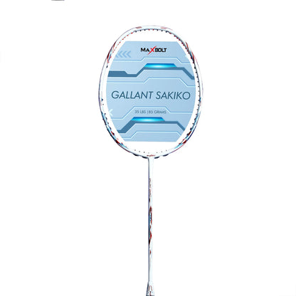 Maxbolt Gallant Sakiko Badminton Racket (White/ Black) - InstaSport