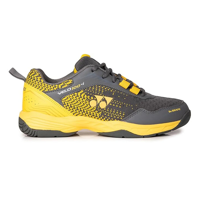 Yonex Velo 100 i Badminton Shoes Steel Grey Honey Mustard