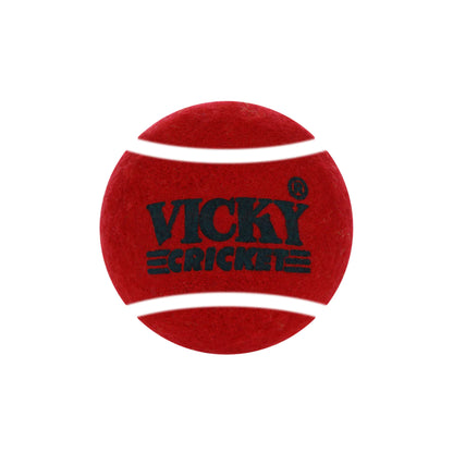 Vicky Cricket Tennis Balls - Maroon (Pack of 6) - InstaSport