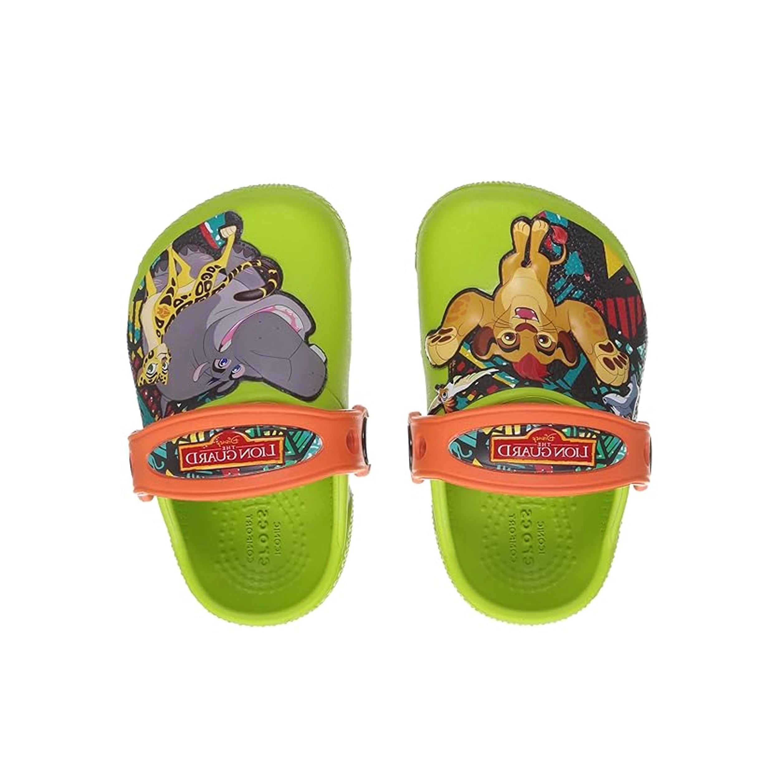 Crocs FunLab Lion Guard Girls Clog in Green