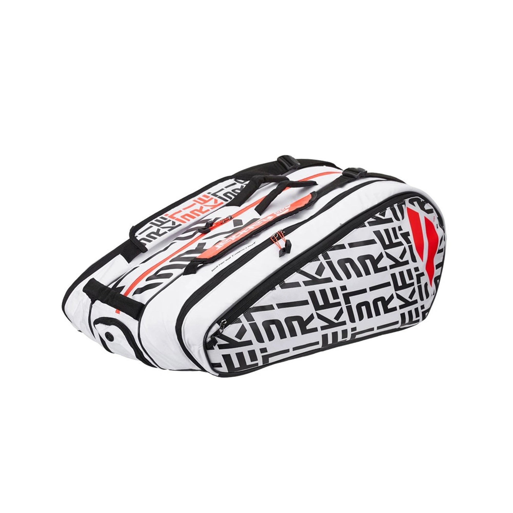 Babolat RH X12 Pure Strike Tennis Kitbag (White/ Black/ Red) - InstaSport