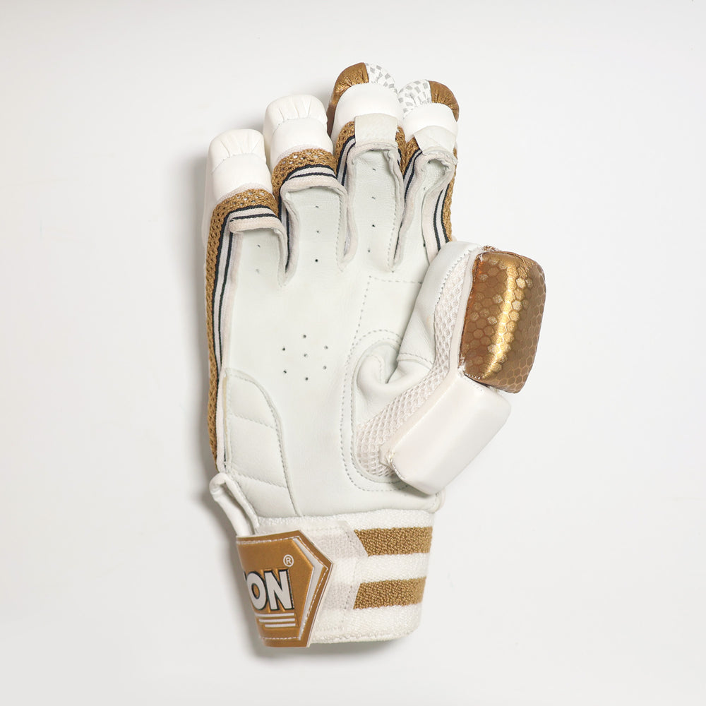 SS Ton Golden Gutsy Cricket Batting Gloves - InstaSport