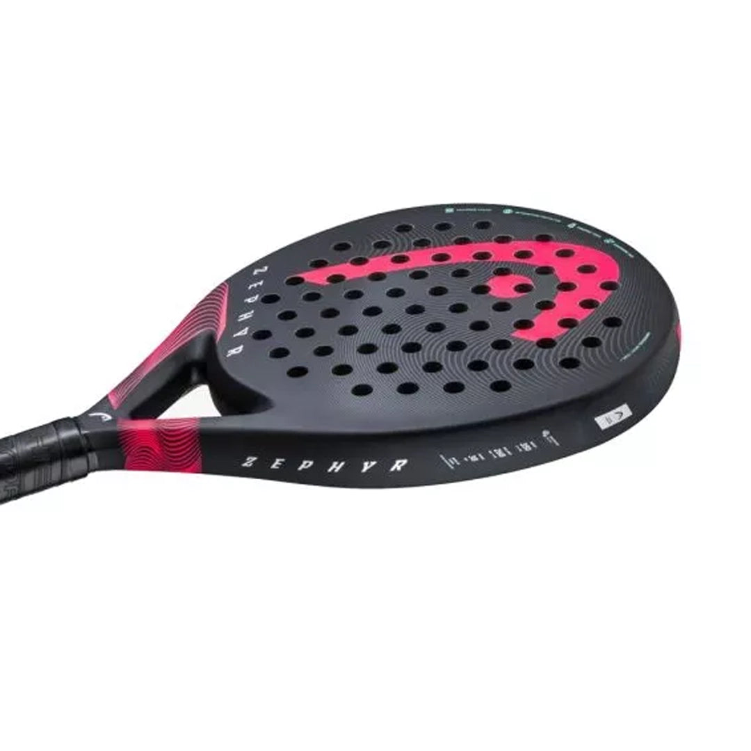 Head Zephyr 2023 Padel Racquet- Black/Pink