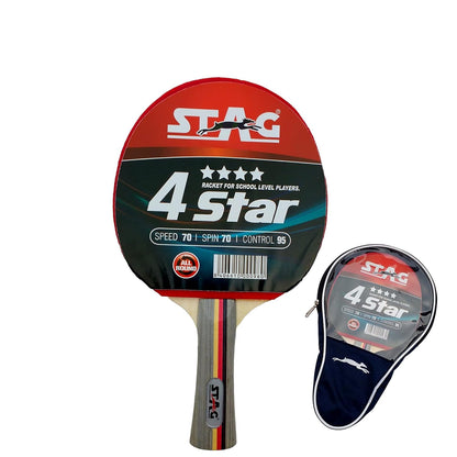 Stag 4 Star Table Tennis Racquet - InstaSport