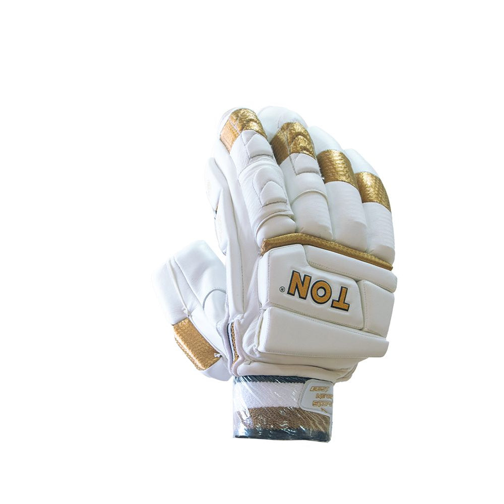 SS Ton Gold Edition Cricket Batting Gloves - InstaSport
