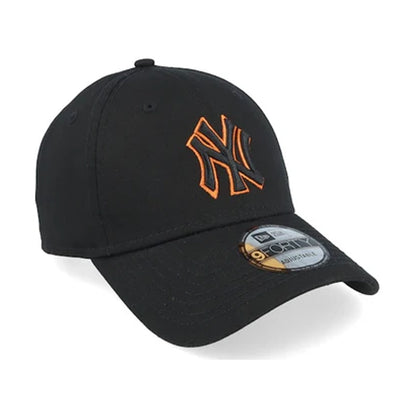 New Era NY Yankees Team Outline Cap - Black