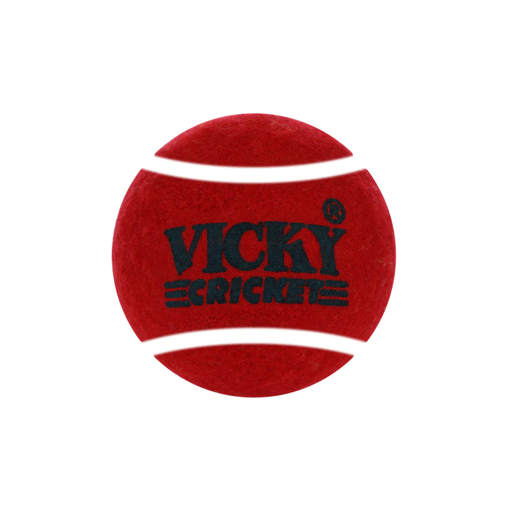 Vicky Cricket Tennis Balls - Maroon (Pack of 9) - InstaSport