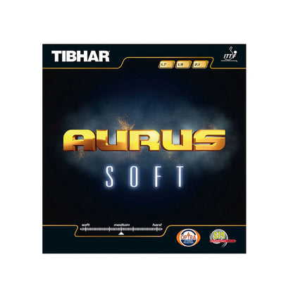 Tibhar Aurus Soft 2.1 Table Tennis Rubber - Red