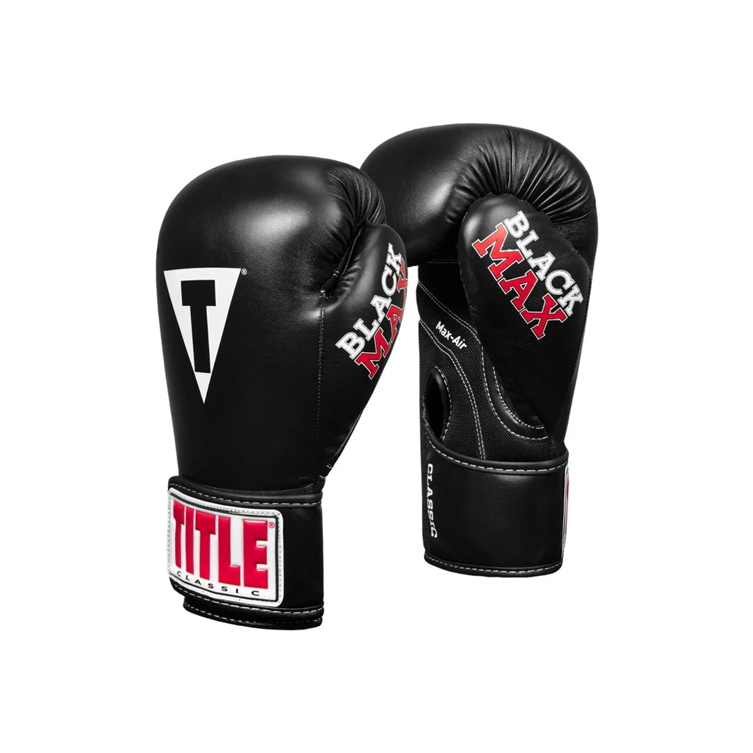 Title Boxing Classic Black Max Boxing Gloves