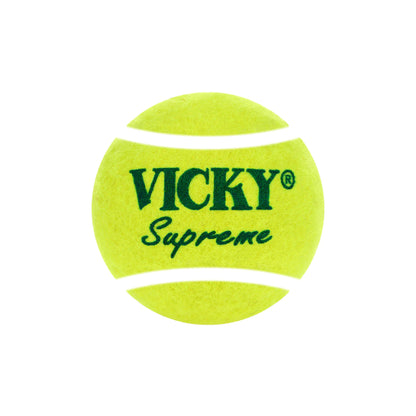 Vicky Supreme Light Tennis Balls - Fluorescent Yellow (Pack of 6) - InstaSport