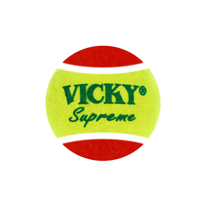 Vicky Supreme Heavy Tennis Balls - Double Colour (Pack of 6) - InstaSport