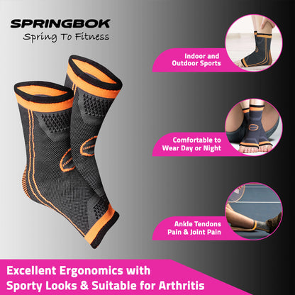 Springbok Ankle Brace Compression Sleeve - InstaSport