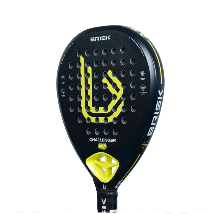 Brisk Challenger Padel Racquet - 365 gms