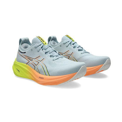 ASICS GEL NIMBUS 26 - PARIS (COOL GREY/ SAFETY YELLOW) RUNNING SHOES - InstaSport