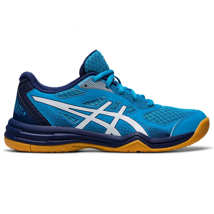 Asics Upcourt 5 (Island Blue/ White) Badminton Shoes