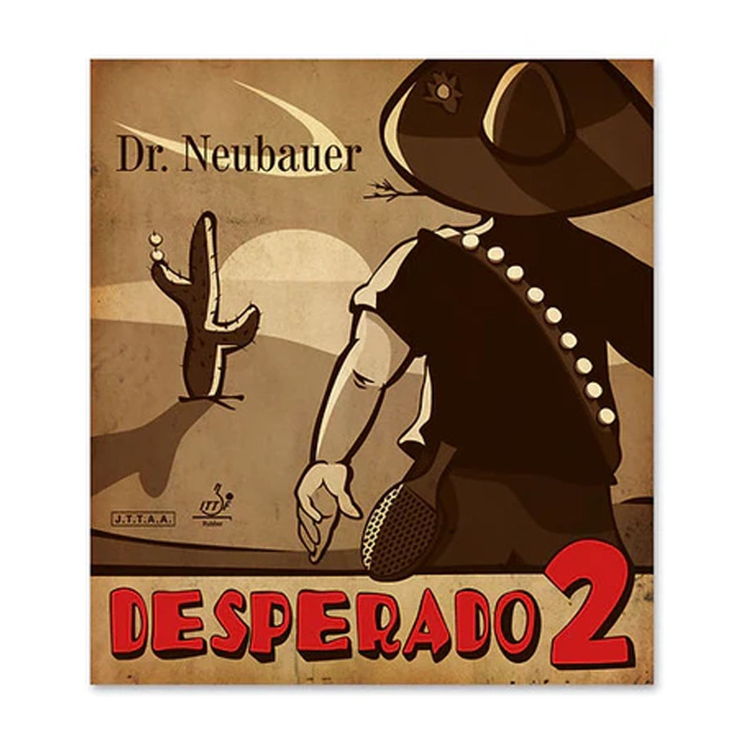 Dr. Neubauer Desperado 2 OX Table Tennis Racquet Rubber - Red