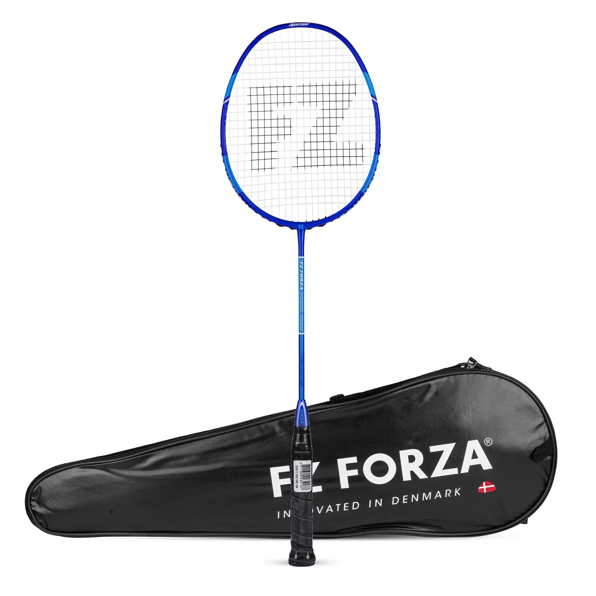 Fz Forza Power 488M Strung Attacking Badminton Racket - Sky Blue