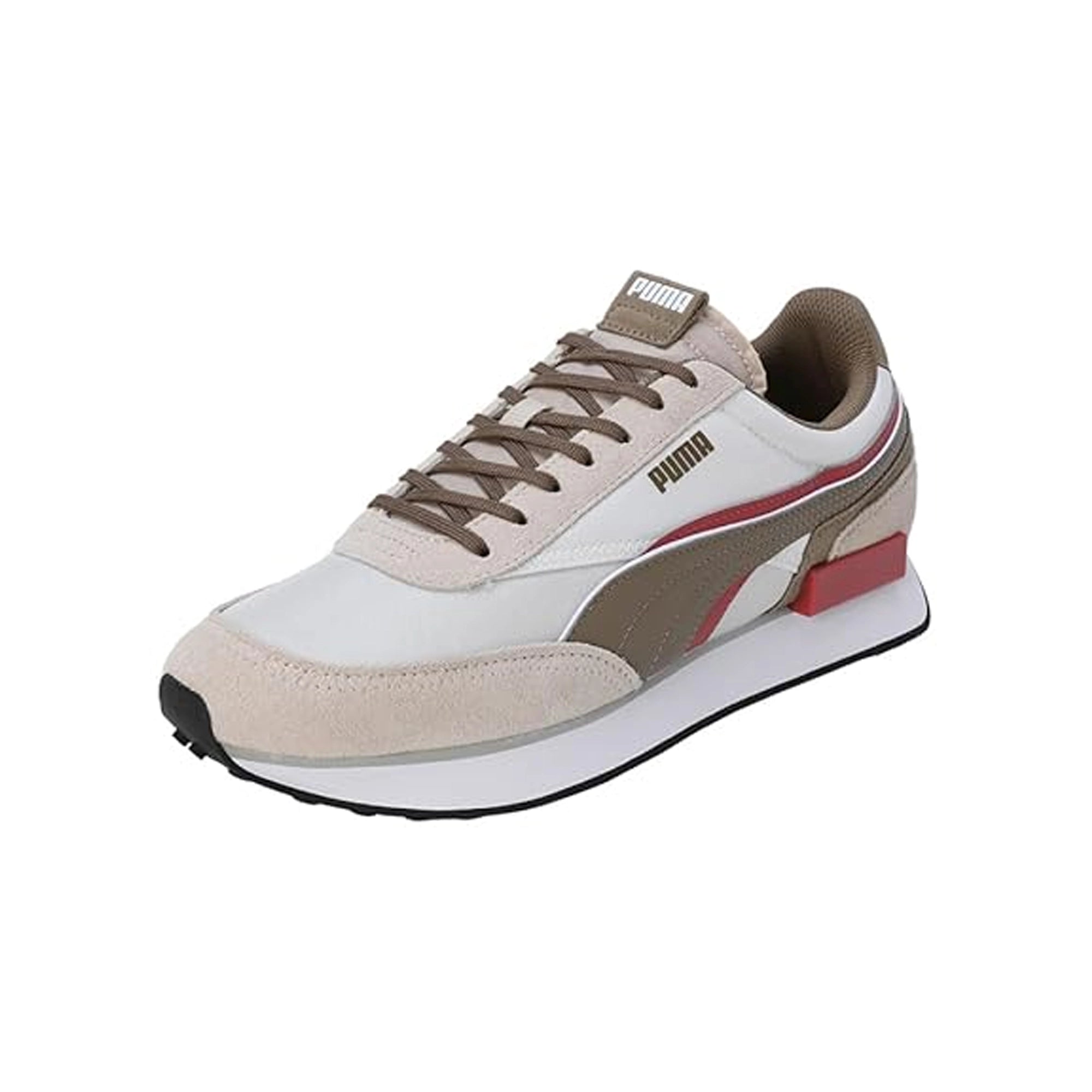 Puma Future Rider Double Unisex Sneaker (Warm White-Astro Red) 38063914