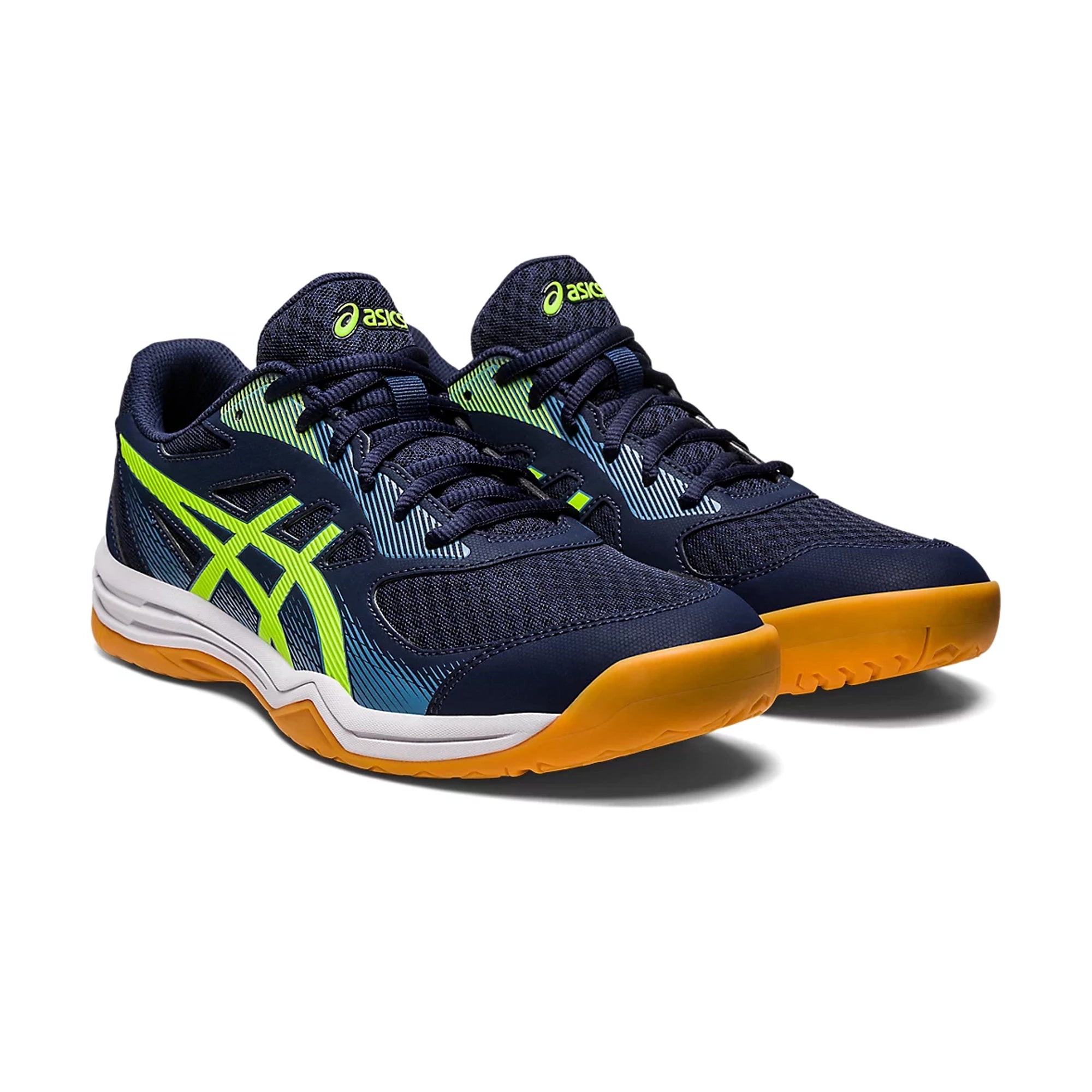 Asics Upcourt 5 (Midnight/ Hazard Green)  Badminton Shoes - InstaSport