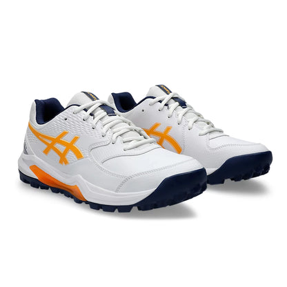 Asics Gel Lethal Field 2 Unisex Cricket Shoes - White/Stadium Orange