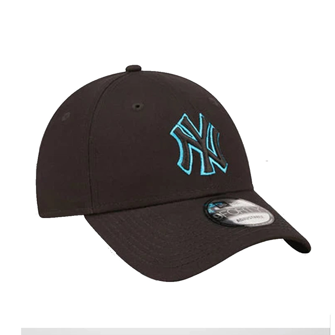 New Era NY Yankees Neon Outline Adjustable Cap - Black