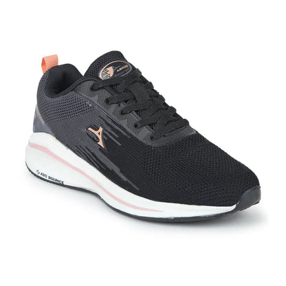 ABROS Women's Melody Sports Shoes/Walking Shoes - Black/Peach