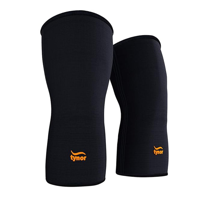 Tynor Air Knee Cap - Black & Orange ( Pack of 2)