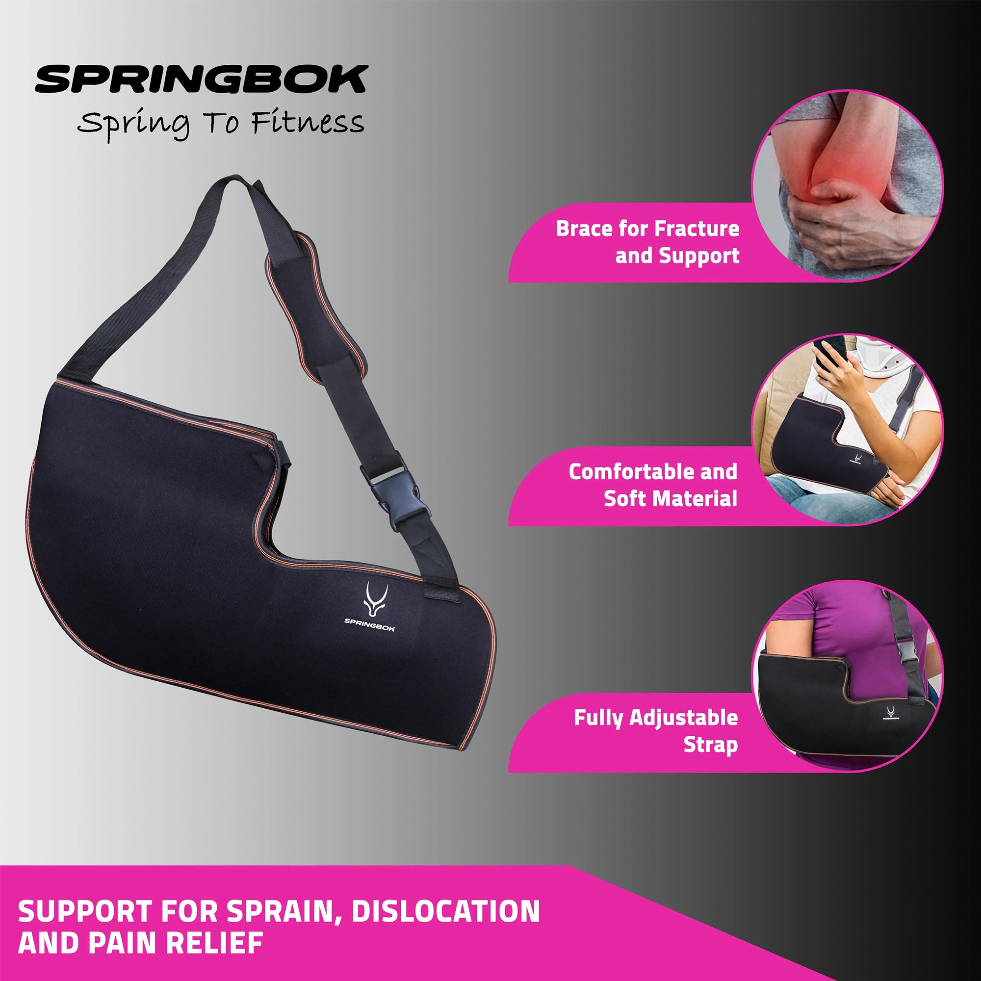 Springbok Arm Brace Immobilizer (Pouch Arm Sling) - InstaSport