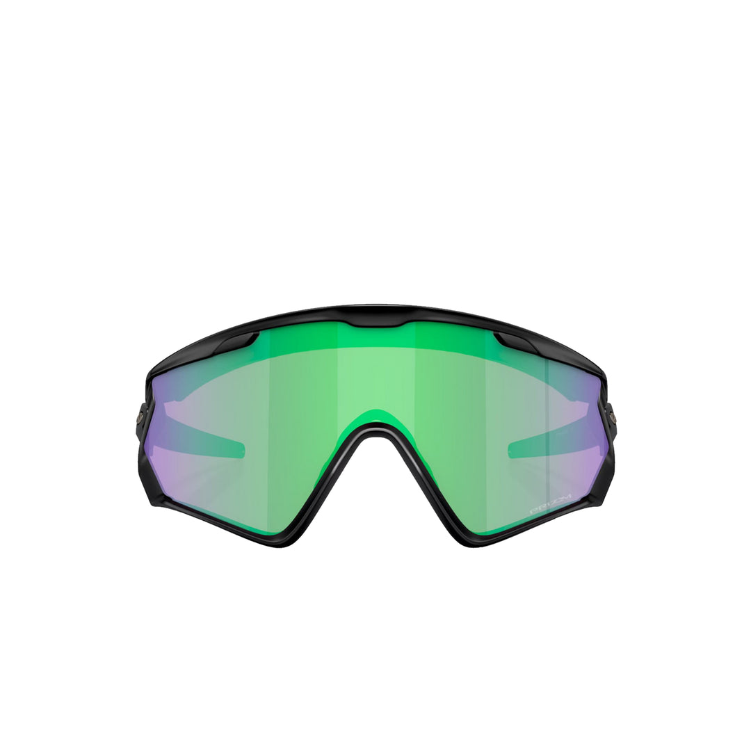 Oakley Wind Jacket Matte Black Prizm Road Jade Sunglass