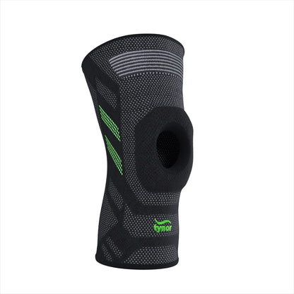 Tynor Air Open Patella Knee Cap - Black & Green - InstaSport