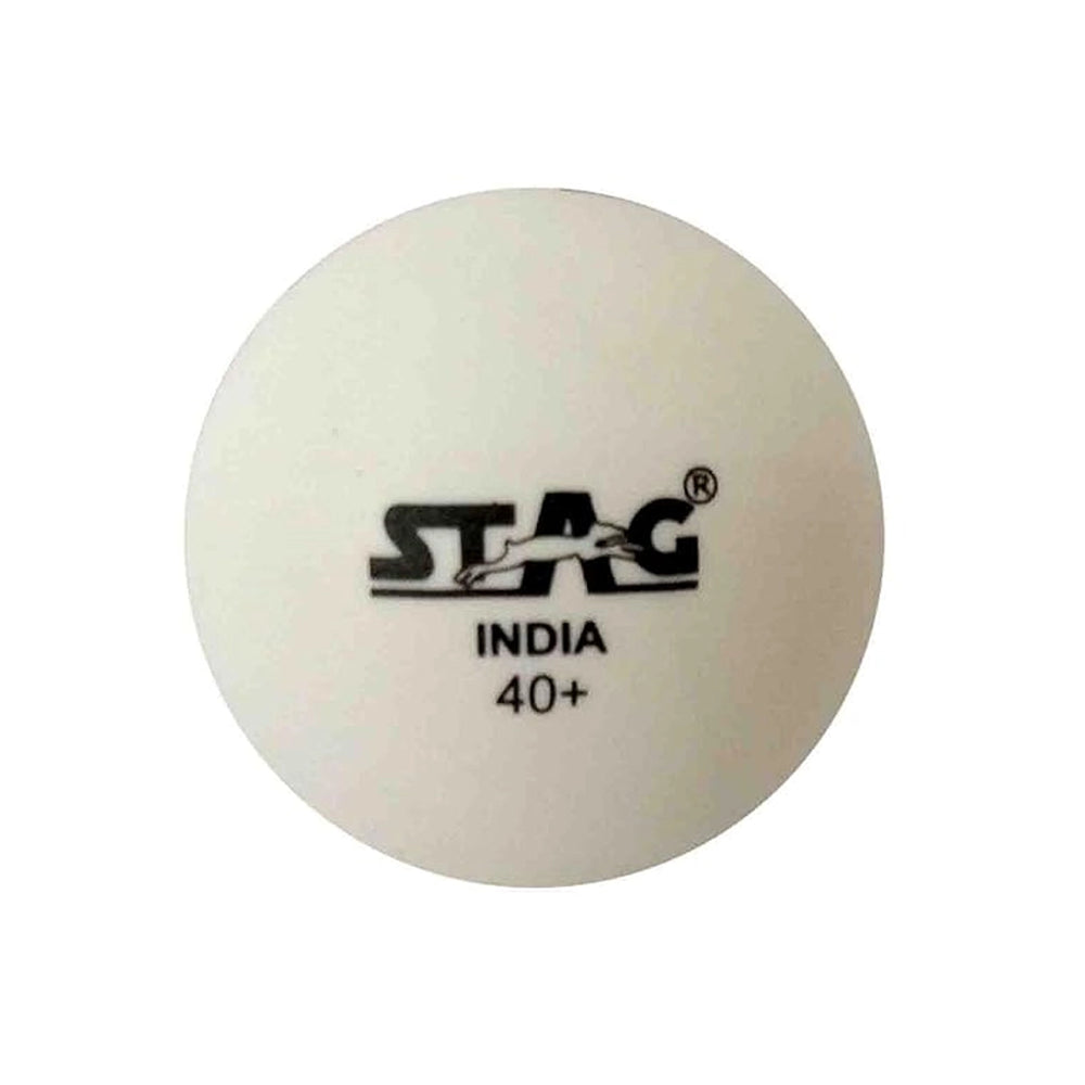 Stag Seam Table Tennis Ball - White & Orange - InstaSport