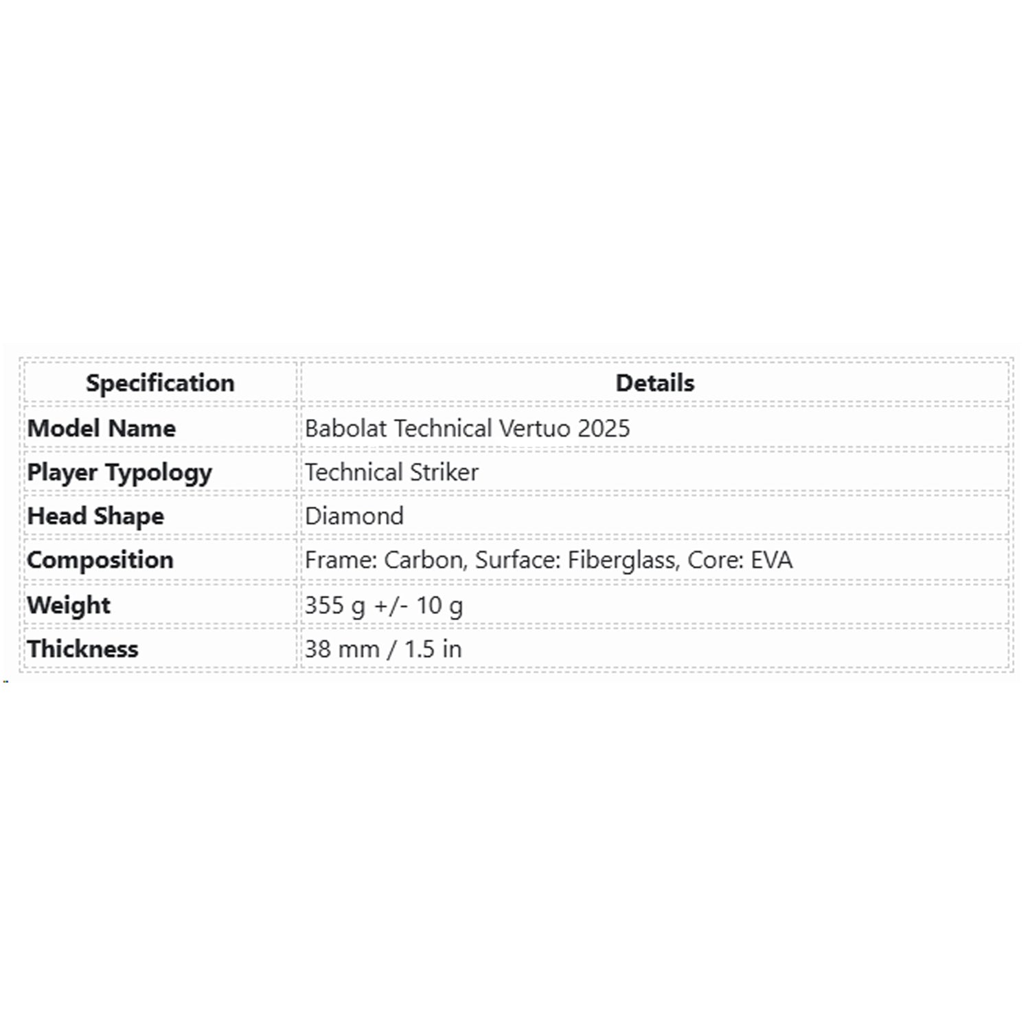 Babolat Technical Vertuo 2025 Padel Racquet