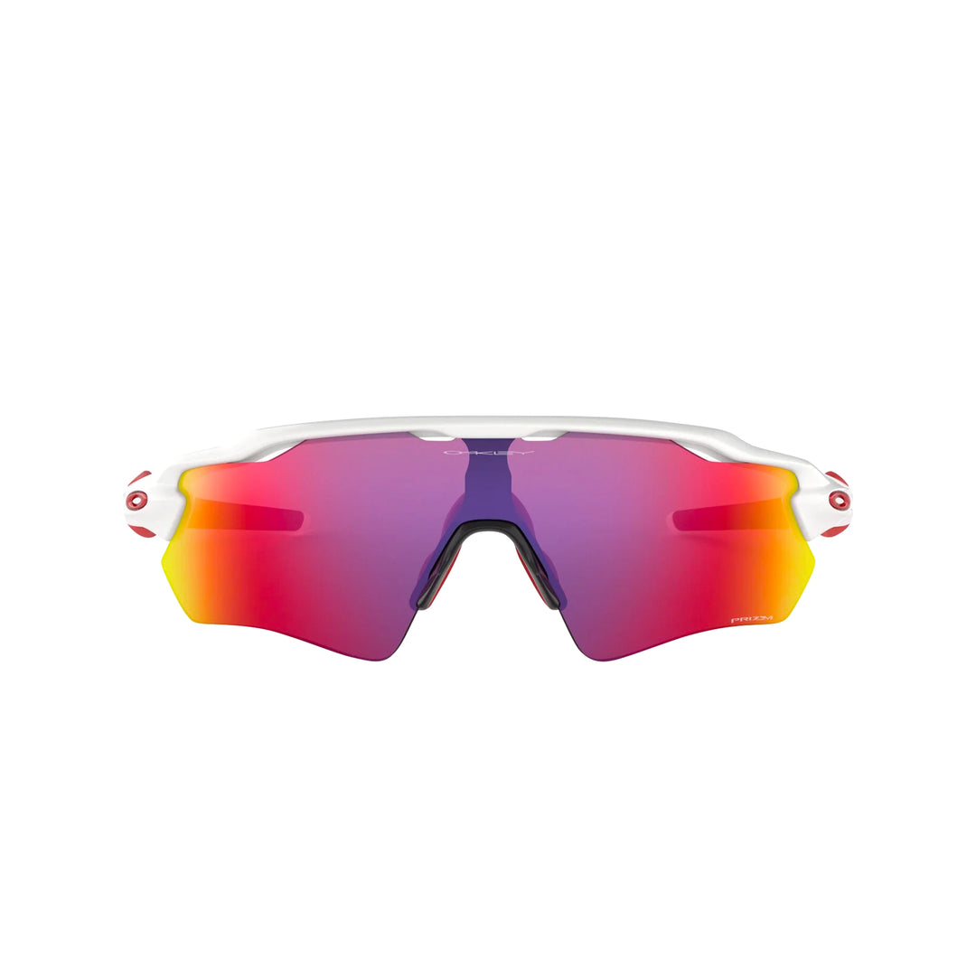 Oakley Radar EV pathed polished white Prizm road Sunglass