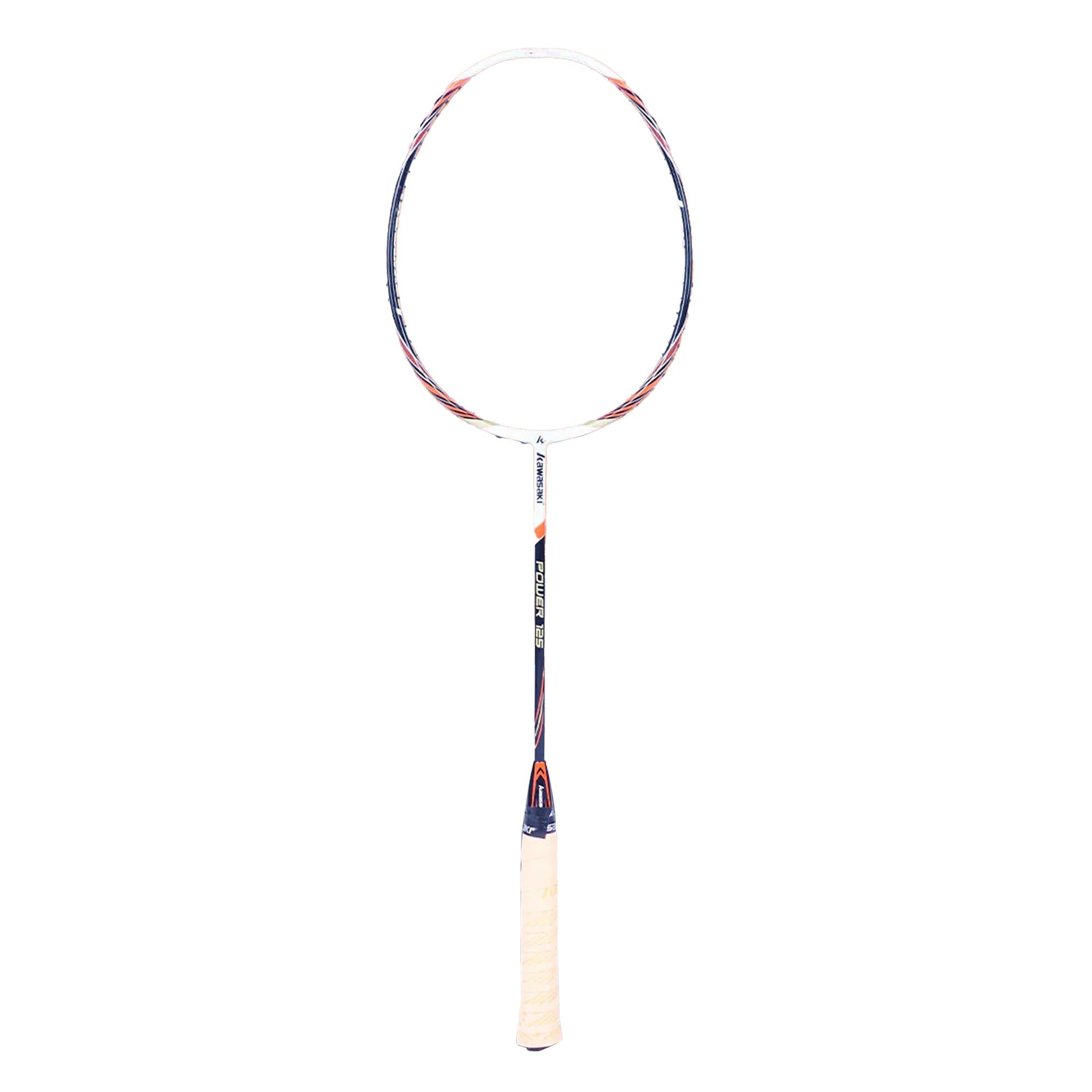 Kawasaki Power Training 125 Unstrung Badminton Racket (White/Black)