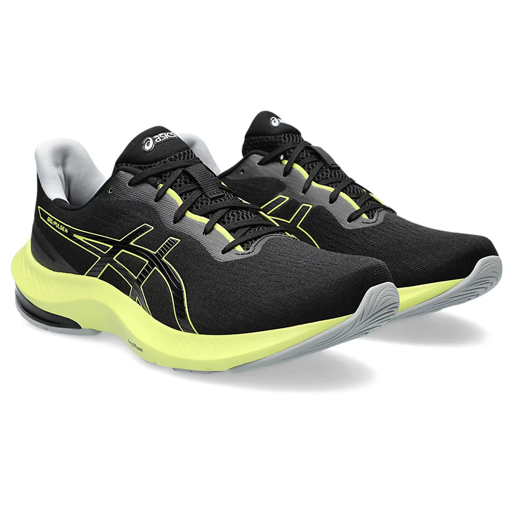 ASICS GEL-PULSE 14 (M) - BLACK/GLOW YELLOW RUNNING SHOES