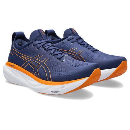 ASICS GEL-NIMBUS 25 (M) - (IDEEP OCEAN/BRIGHT ORANGE) RUNNING SHOES - InstaSport