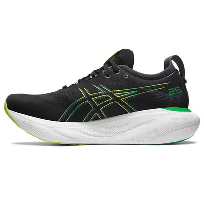 ASICS GEL-NIMBUS 25 (M) - (BLACK/LIME ZEST) - RUNNING SHOES - InstaSport