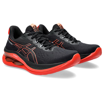 ASICS GEL-KINSEI MAX MEN'S (BLACK/ SUNRISE RED) RUNNING SHOES - InstaSport