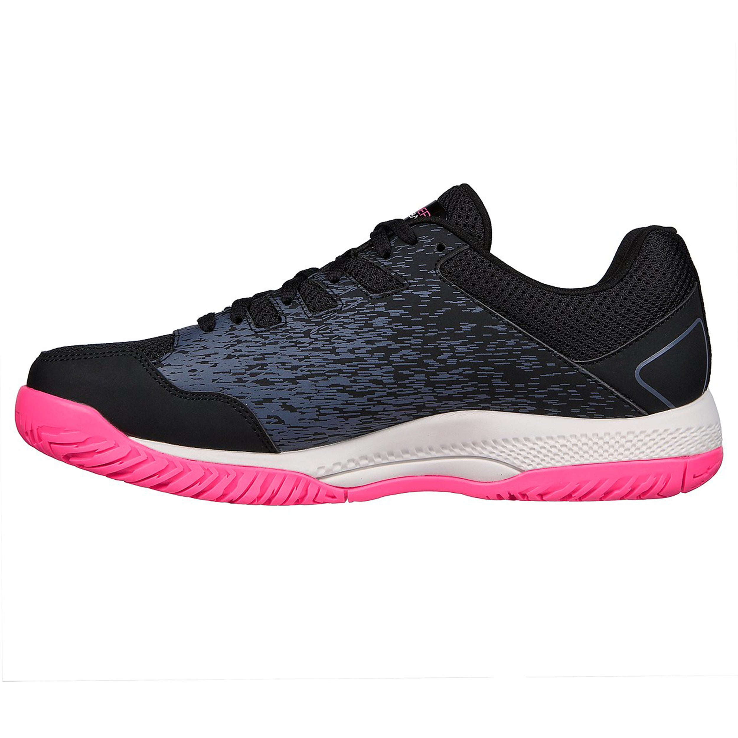 Skechers Viper Court- Pickleball Shoes (Black/ Pink) - InstaSport