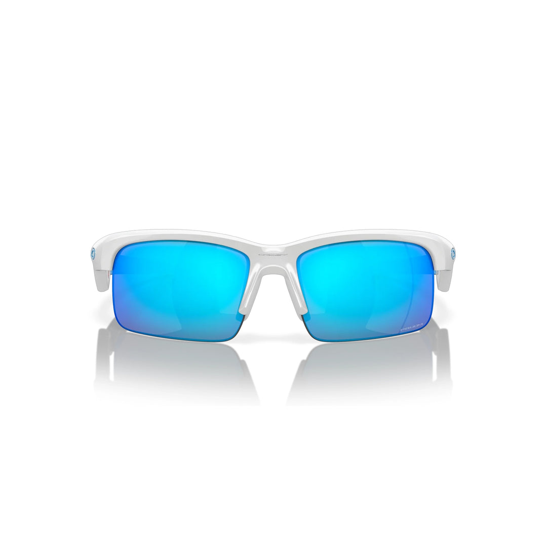 Oakley Capacitor Polished White Prizm Sapphire Sunglass