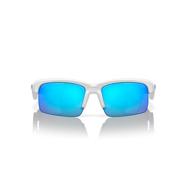 Oakley Capacitor Polished White Prizm Sapphire Sunglass