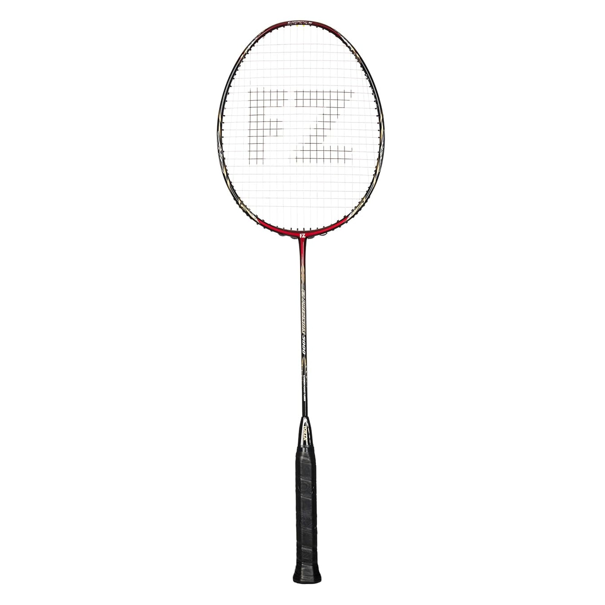 Fz Forza Precision 5000 Strung Badminton Racket - Black/Red