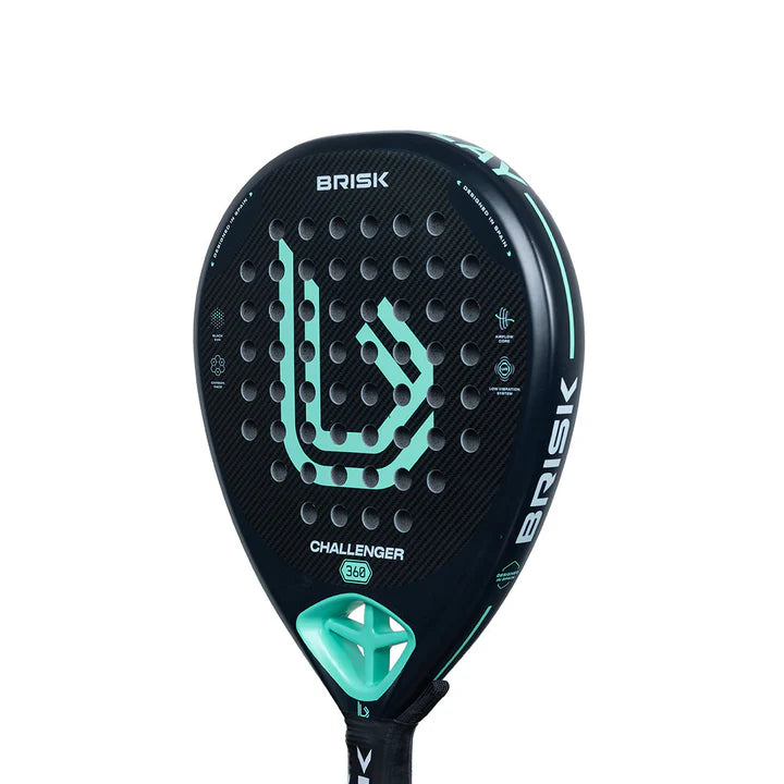 Brisk Challenger Padel Racquet - 360 gms